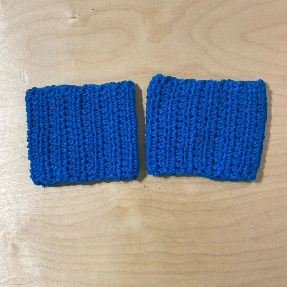 Blue Knitted Boot Topper (OT)